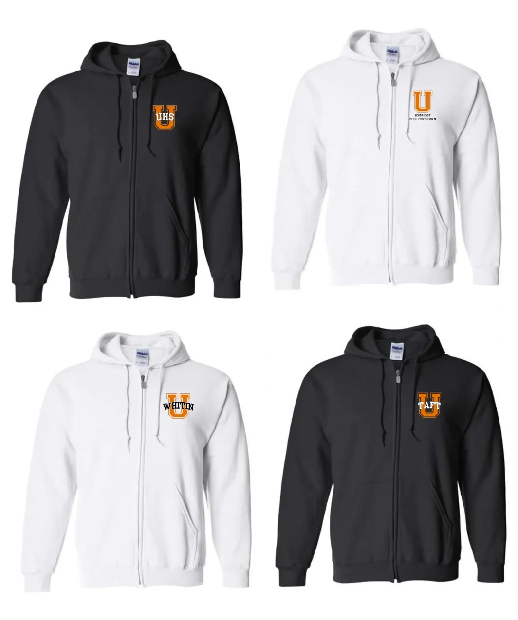 Uxbridge Spiritwear Full Zip Hoodie