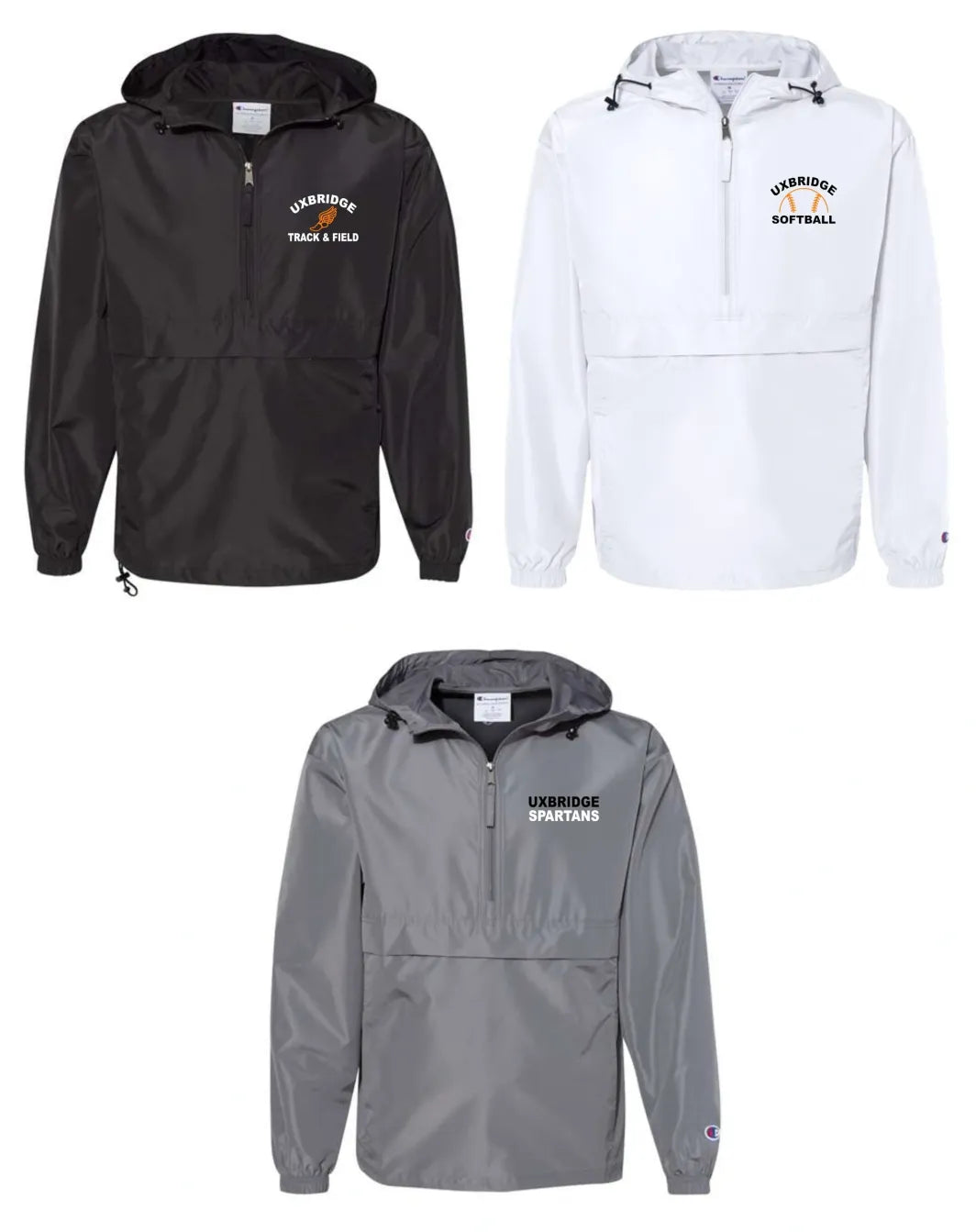 Spartans Packable 1/4 Zip Jacket