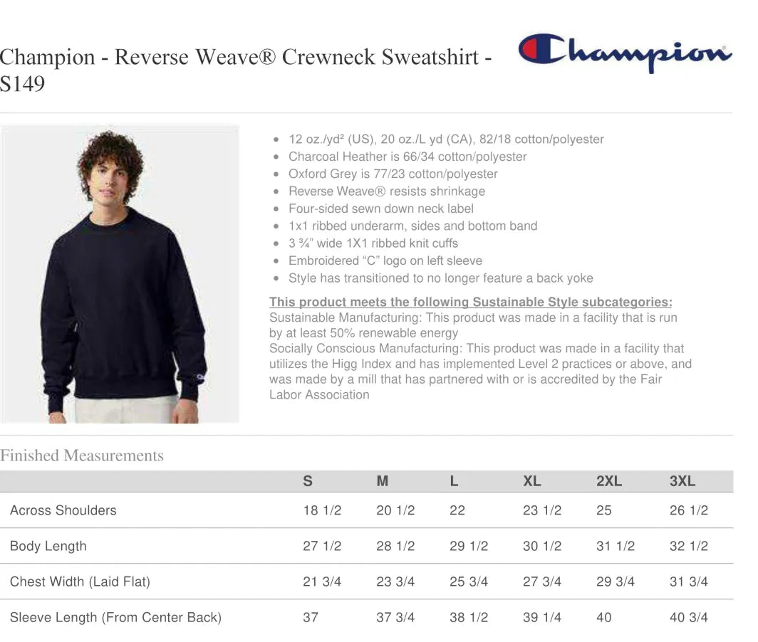 Assumption Reverse Weave Sweatshirt