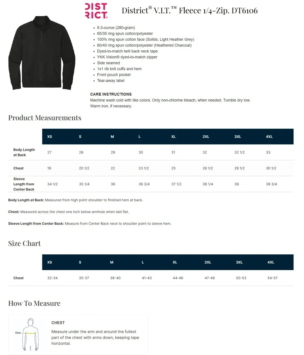 Ux Food Services 1/4 Zip Fleece
