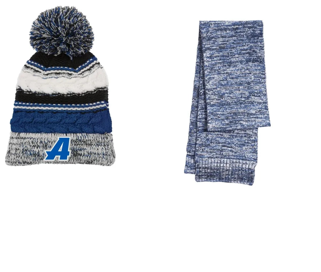 Assumption Embroidered Hat/Scarf Set