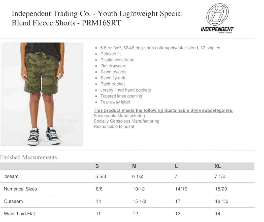 Spartans Youth Fleece Shorts