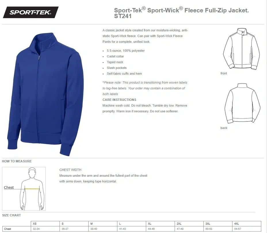 Whitin Dri Fit Full Zip