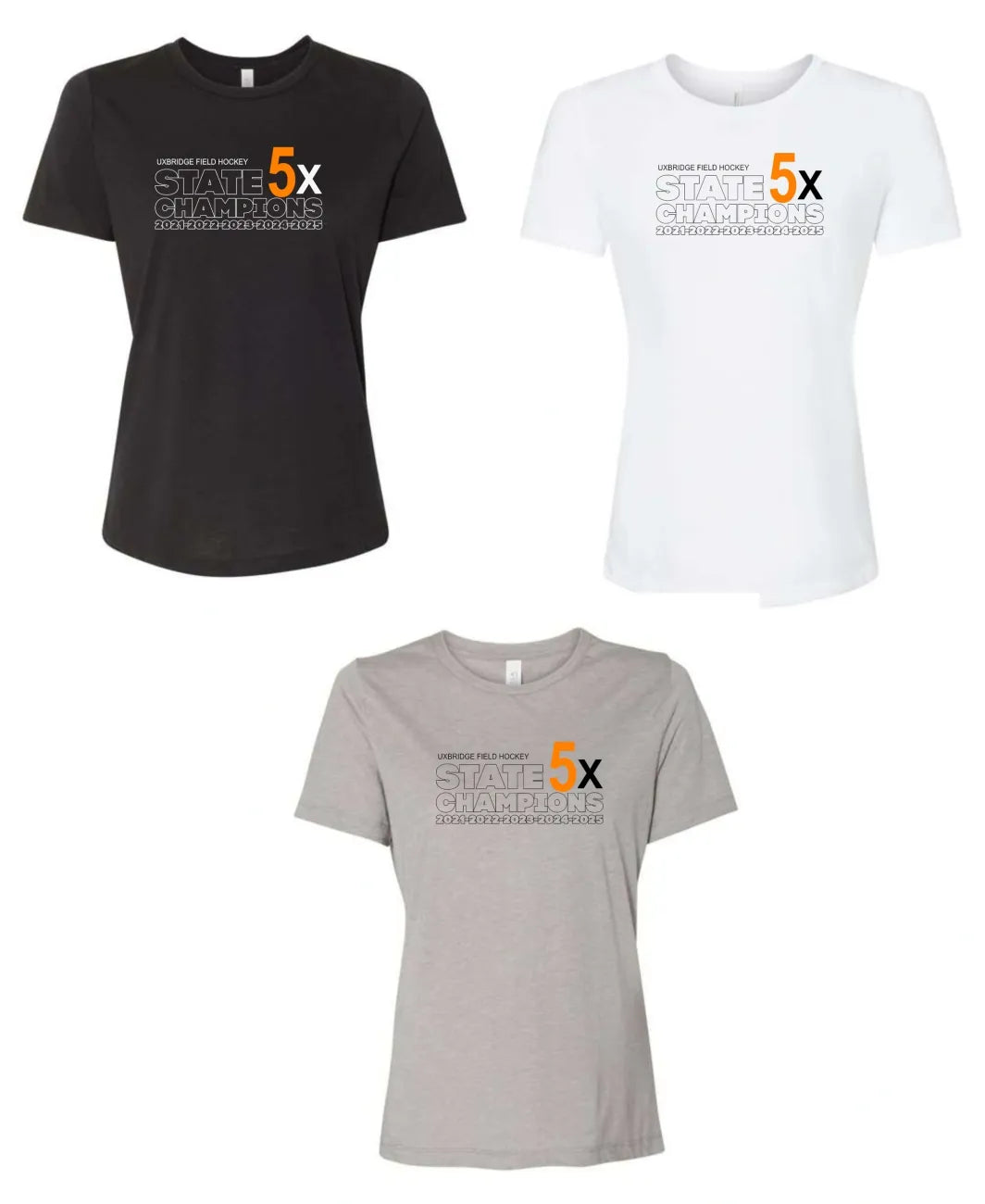 5X Field Hockey Champions Ladies Tri-Blend T-Shirt