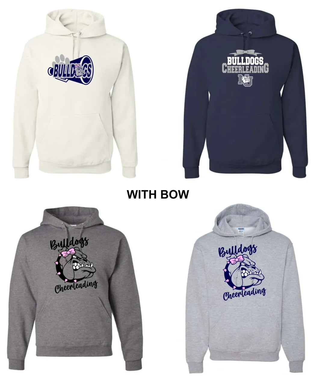 NU Bulldogs Adult Hoodie