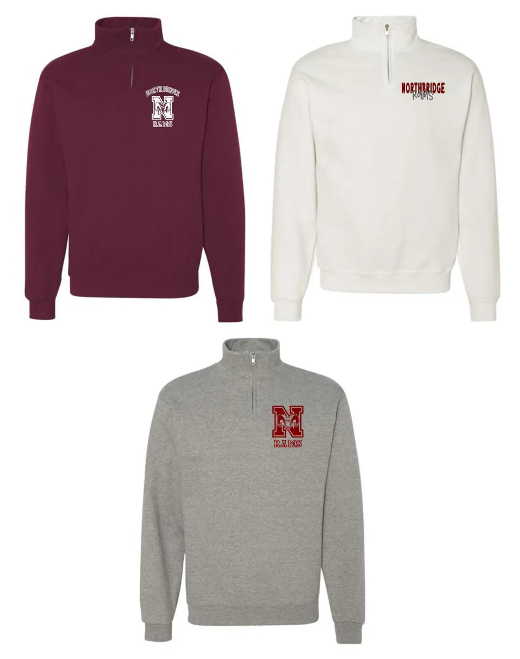 Northbridge Rams 1/4 Zip Sweatshirt