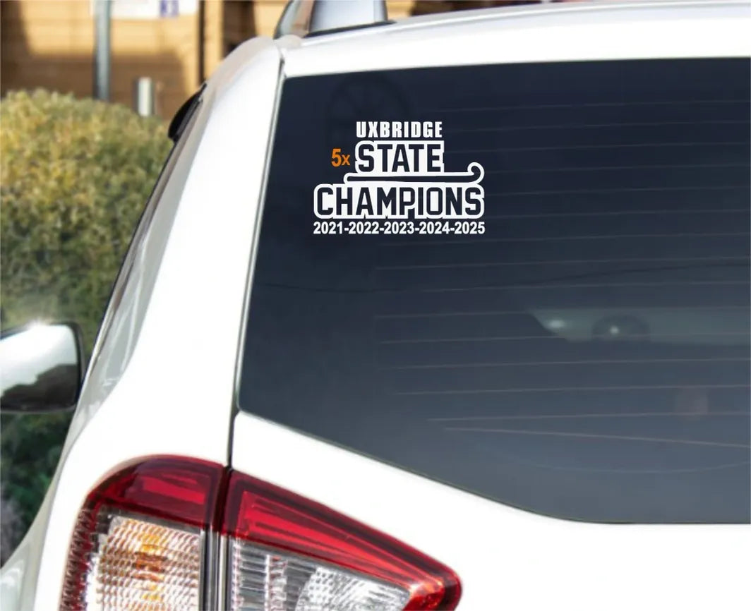 5X Field Hockey Champions Decal