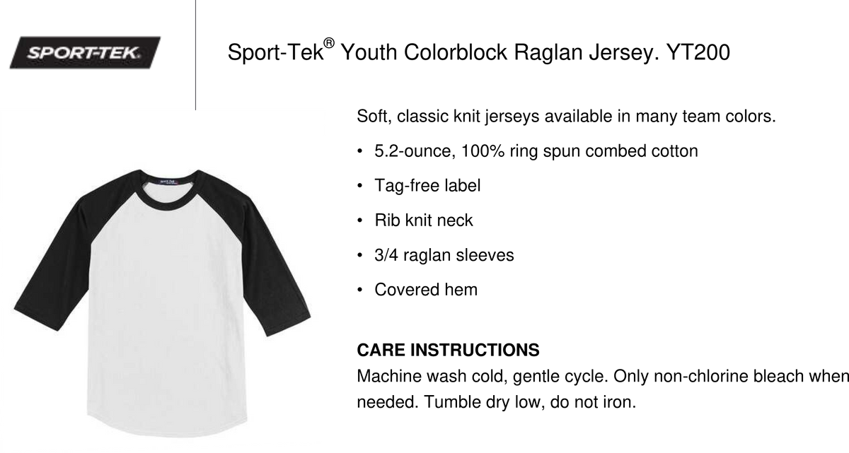 Taft Youth Raglan